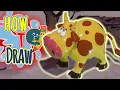 How to Draw a Cow Easy Things to Draw FREE Coloring Page Printable DrawingwithKIDS
