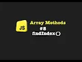 Understanding the findIndex indexOf Array Method JavaScript Tutorial