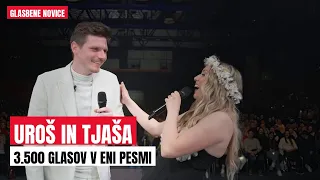 3.500 glasov v eni pesmi: Uroš in Tjaša pred Halo Tivoli | GLASBENE NOVICE | POP | NARODNOZABAVNA