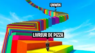 PARKOUR HARD LIVREUR DE PIZZA ! (vs Un Vrai Livreur de PIZZA)