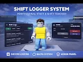 Roblox Studio Shift Logger System - Staff Tracking Logs Discord Webhooks