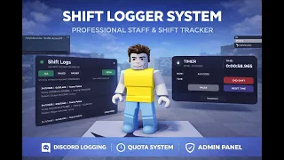 Roblox Studio Shift Logger System - Staff Tracking Logs Discord Webhooks