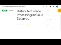 Distributed Image Processing in Cloud Dataproc