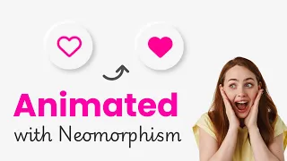 Create a Neumorphism Like Button with Animation Full HTML CSS JavaScript Tutorial