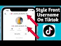 How to Get Font Names on TikTok How to Get A Fonts Username on TikTok