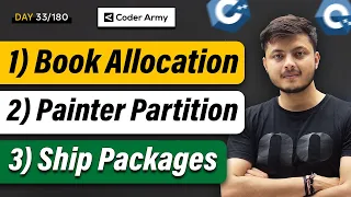 Lecture 25 Binary Search Top Interview Problems Book Allocation Painter Partition Ship Pac