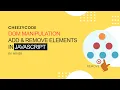 JavaScript DOM Manipulation Hindi HTML Elements CheezyCode