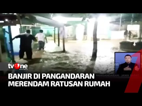 Banjir 1 Meter Rendam Ratusan Rumah di Pangandaran