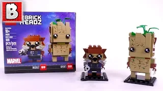 LEGO Marvel Infinity War Rocket &amp; Groot Review! | BrickHeadz 41626