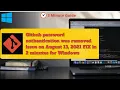 Windows Github password authentication issue on August 13 2021 FIX in 2 minutes The K Academy