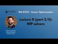 MS-E2121 - Linear Optimization