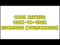 Code Review Unix-to-Unix Encoding Uuencoding 2 Solutions