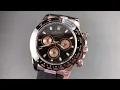 Rolex Daytona Ceramic Rose Gold Oysterflex Strap 116515LN Rose Gold Rolex Watch Review