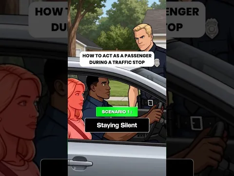 Should Passengers Ever Speak During a Traffic Stop?! 🚗🚨 #shorts