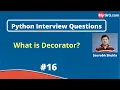 What is decorator in Python Python Interview Questions MySirg com