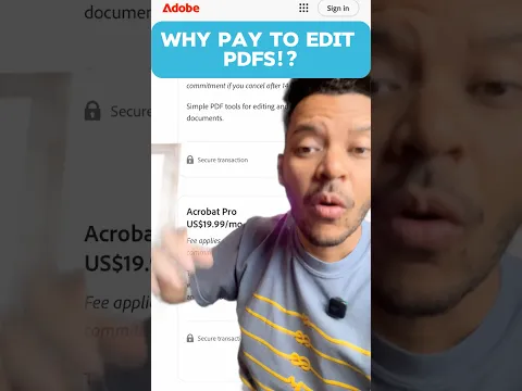 How can Adobe still charge to edit PDFs?