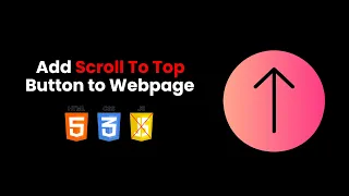 Scroll to top button - back to top Using Only HTML CSS Sticky Button No Javascript