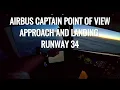 VIENNA 🇦🇹 (VIE) AIRBUS CAPTAIN POV (POINT OF VIEW) APPROACH + LANDING  + BRIEFING + OUTSIDE  CHECK