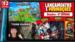 Minecraft e o Melhor Sci-Fi no Switch 2 + Promos de Lançamentos | Lançamentos e Promoções Out 4