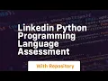 linkedin python programming language assessment
