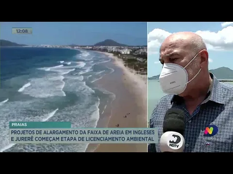 Alargamento da faixa de areia em Ingleses e Jurerê começa a etapa de licenciamento ambiental