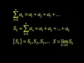 Infinite series partial sums sequence of partial sums and convergence example