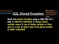 Work with Global Variables in DB2 for i SQL AS400 to IBM i