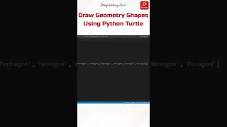 Draw Geometry Shapes using Python Practically Python for Beginners