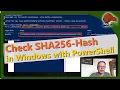 Check SHA256 hash values of downloads with Windows