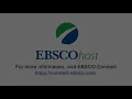 Introduction to EBSCOhost