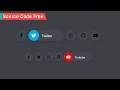 How to Create Social Media Buttons Hover Effect With CSS Only