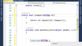 Predicate Delegate in C