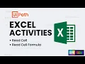 UiPath Excel Activities Read Cell and Read Cell Formula Tutorial for Beginners