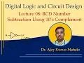 Binary Coded Decimal BCD Subtraction using 10 s Complement Method