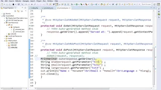 Creating an HTML form within a servlet