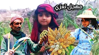 مهاجل شعبية من التراث   موسم الصراب و الحصاد   مهجل تعزي رووعه دندنها