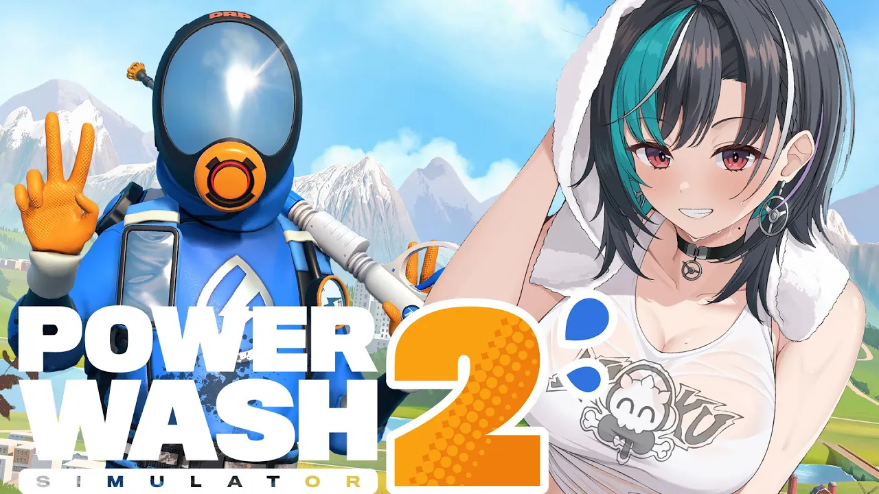 【PowerWash Simulator 2】きれいきれいしよう【#輪堂千速 / #hololivedev_is  #FLOWGLOW 】
