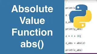 Absolute Value Function abs Python Tutorial