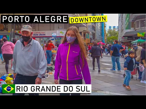 Download MP3 Downtown Porto Alegre 🇧🇷 Rio Grande do Sul, Brazil |【4K】2021