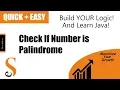 Java Check If The Number Is Palindrome Or Not