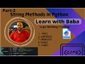 Lec-8 String Methods in Python - Part 2 Learn With Baba Harish Sharma Python