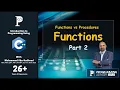 Lesson - Functions Part II