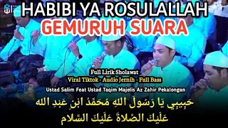 new az zahir habibi ya rosulallah gemuruh suara full lirik sholawat full bass audio jernih