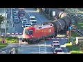 Download Lagu Züge in Wien Praterkai. Der Bahnübergang neben der Donau. ÖBB, CD, GySev, Railjet, Boxxpress