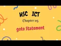 HSC ICT Chapter 05 C programming goto
