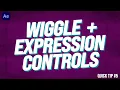 After Effects WIGGLE EXPRESSION Controls Adobe Tutorial