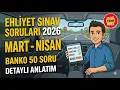 Ehliyet Sinav Sorulari 2026 Mart - Nisan Cikmis Sorular