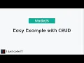 NodeJS - Easy Example with CRUD Part 6
