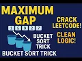 Maximum Gap - Leetcode Hard Explained Bucket Sort Java Implementation O n Solution