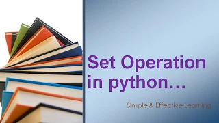 Set operation in Python Python Set Union Intersection Difference Symmetric difference